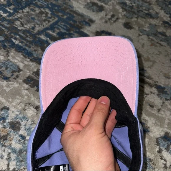 47 Lavender Purple Baseball Cap with White Logo - Picture 5 of 7